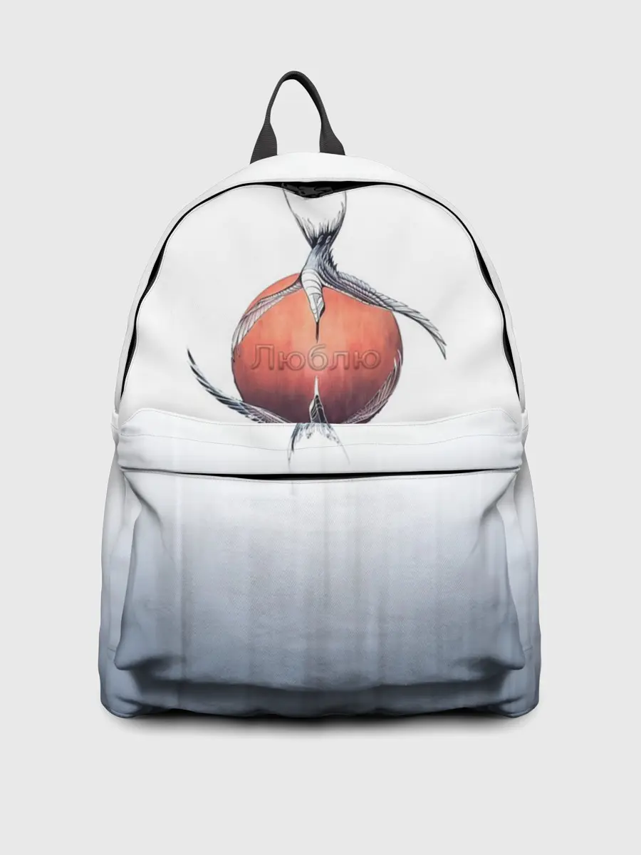 Рюкзак джинсовый / Птичья любовь