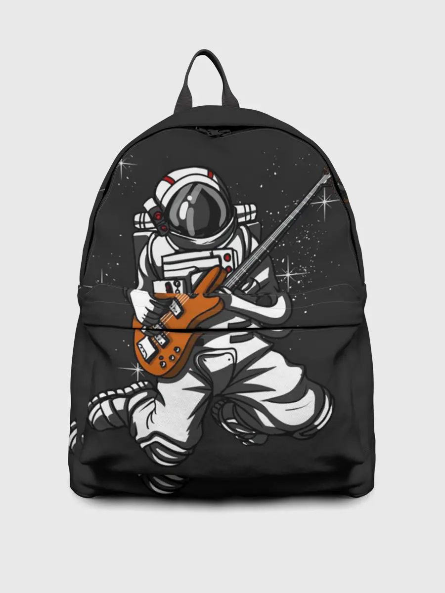 Рюкзак джинсовый / Музыкант Космонавт
