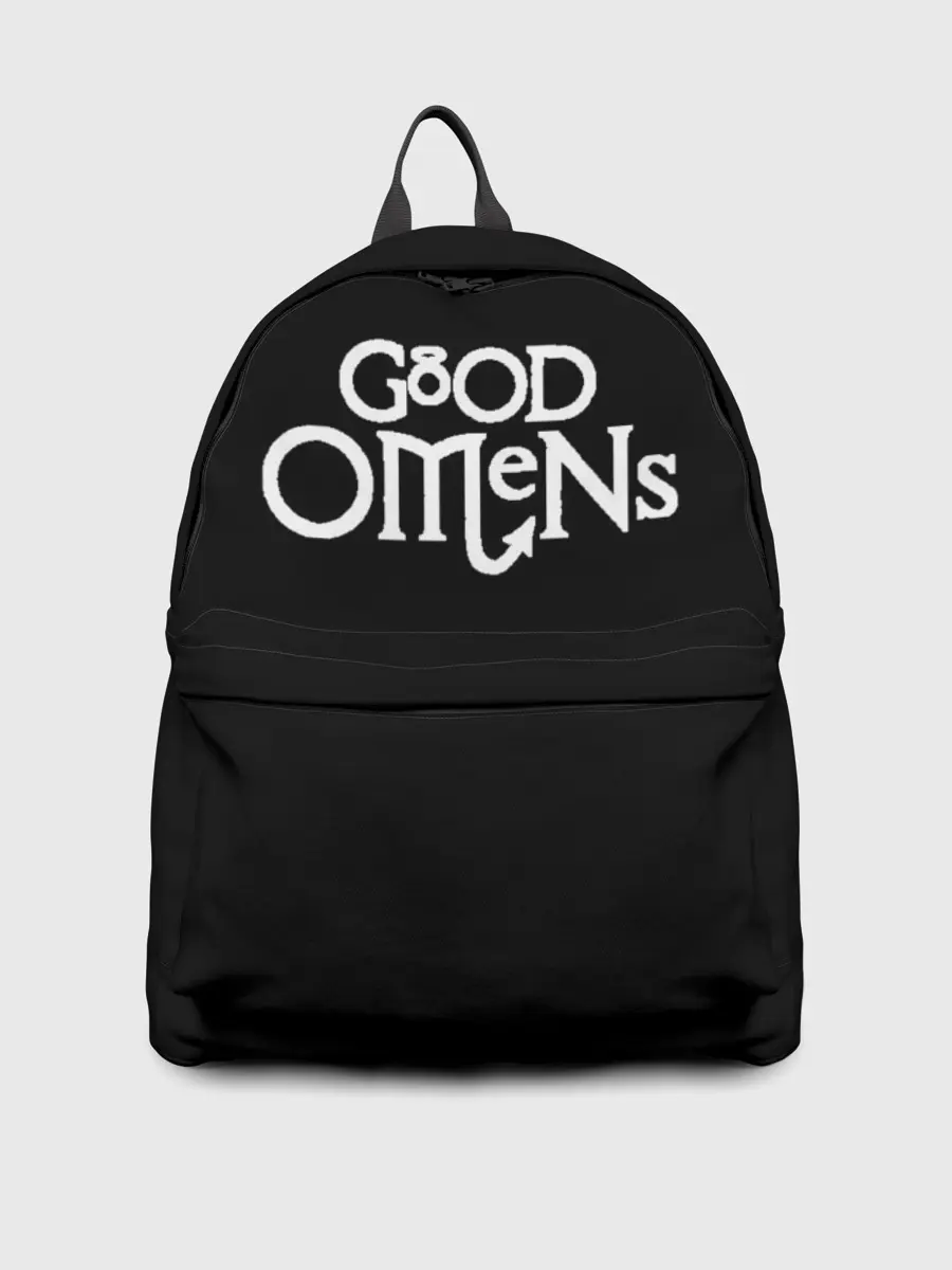 Рюкзак джинсовый / GOOD OMENS | БЛАГИЕ ЗНАМЕНИЯ