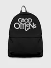 Рюкзак джинсовый / GOOD OMENS | БЛАГИЕ ЗНАМЕНИЯ