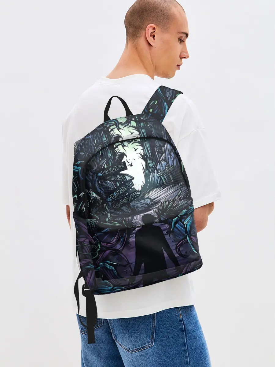 Рюкзак джинсовый / Мистический Лес