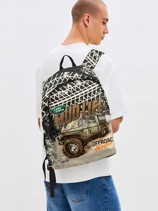Рюкзак джинсовый / LAND ROVER