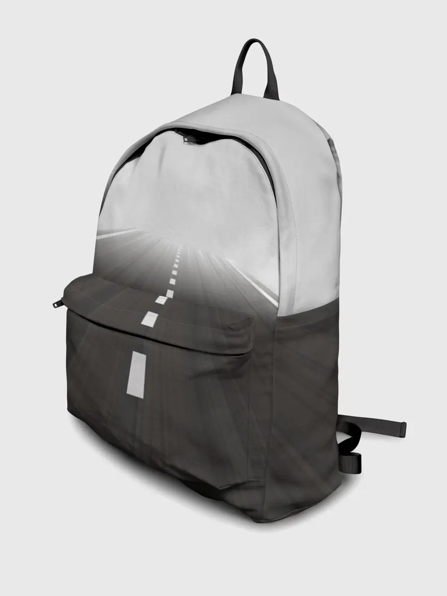 Рюкзак джинсовый / Дорога, уходящая в даль