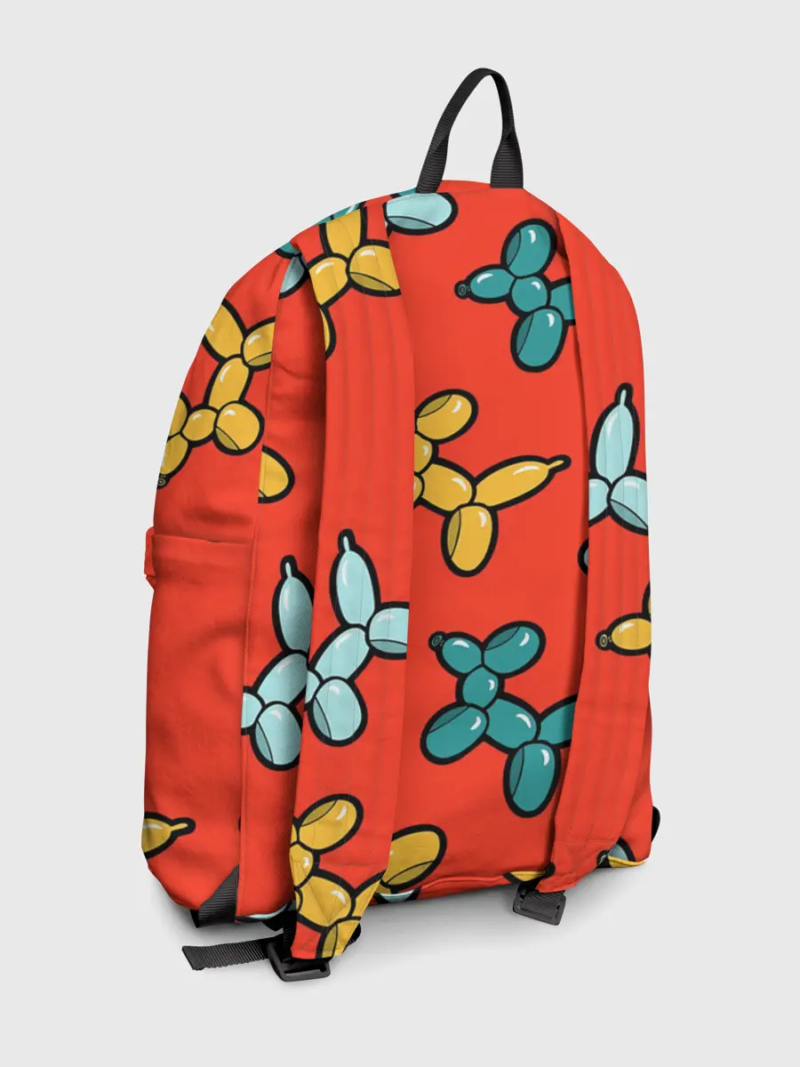 Рюкзак джинсовый / Собачки шарики