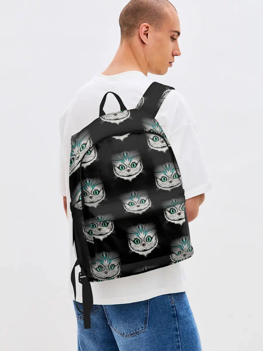 Рюкзак джинсовый / Чеширские котики