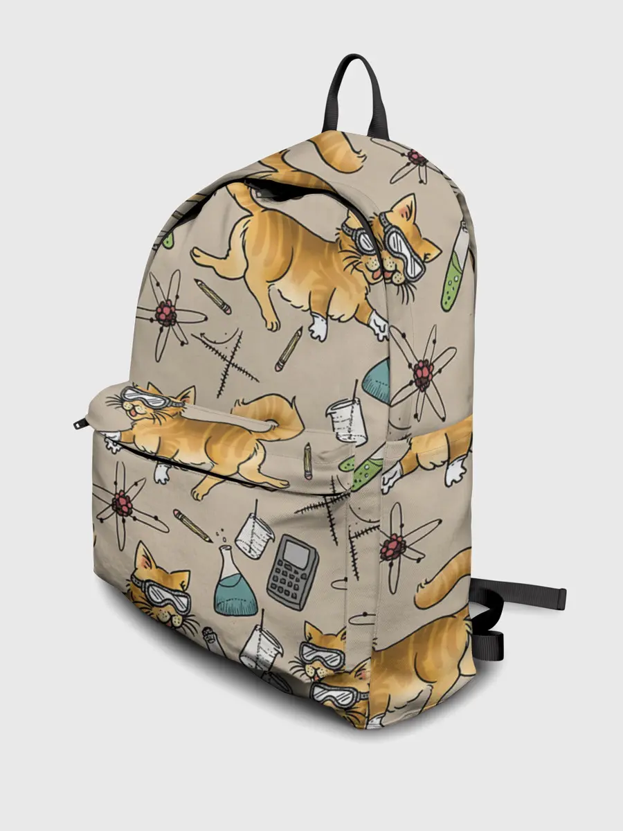 Рюкзак джинсовый / Котики и колбы