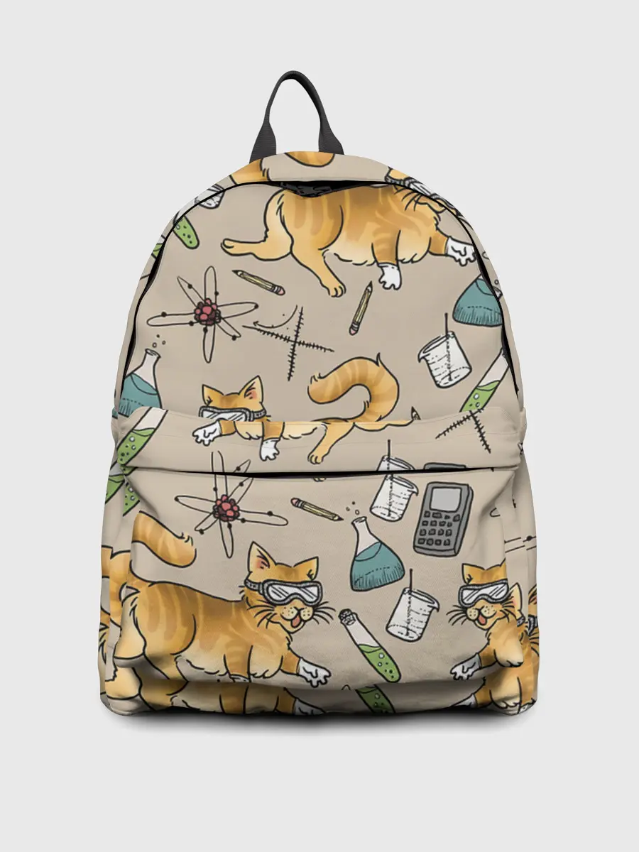 Рюкзак джинсовый / Котики и колбы