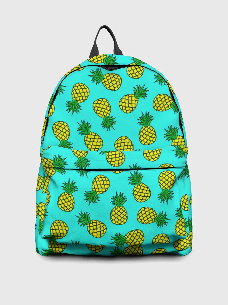 Рюкзак джинсовый / Ананасы аква