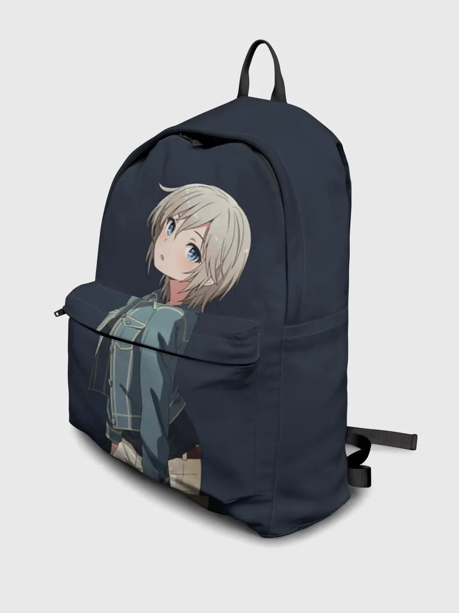 Рюкзак джинсовый / Аниме Тян в джинсовке