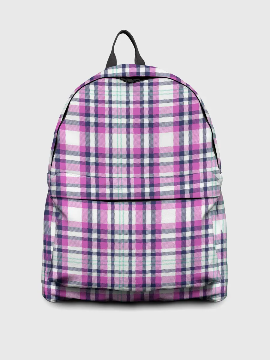 Рюкзак джинсовый / Текстура в клетку