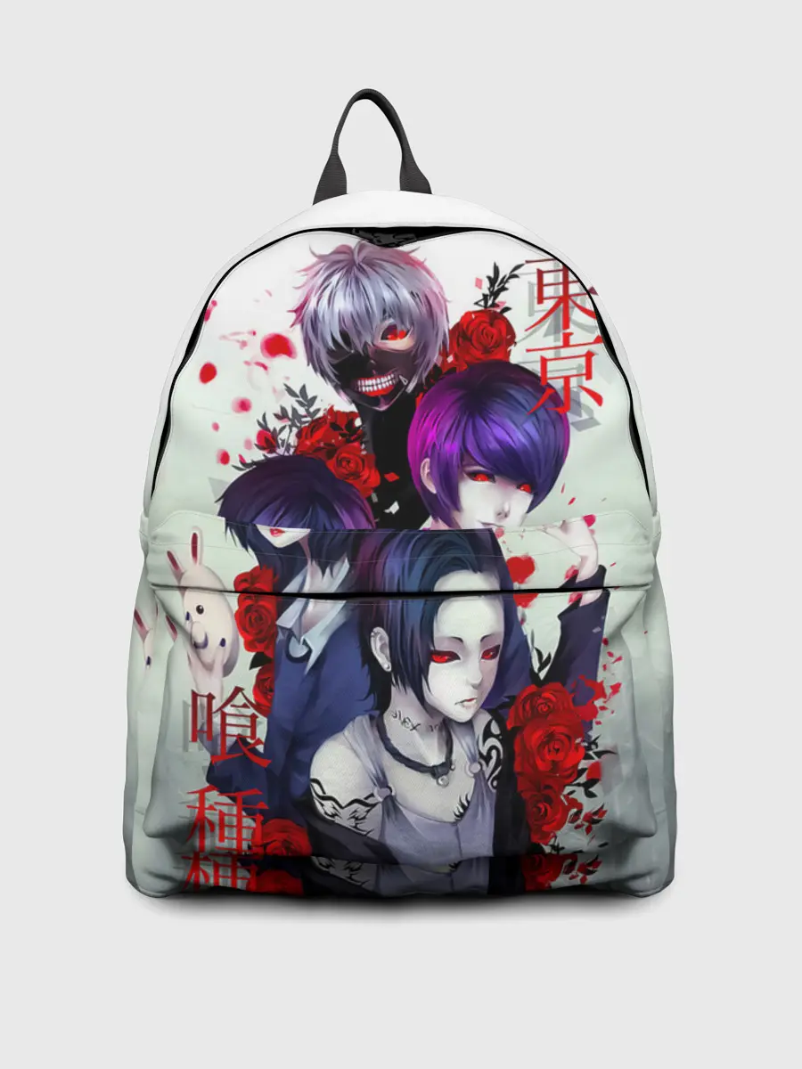 Рюкзак джинсовый / Канеки с девчонками - Токийский гуль