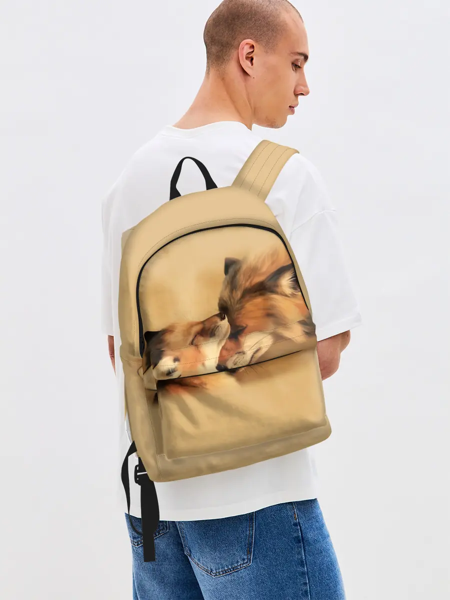 Рюкзак джинсовый / Лисички