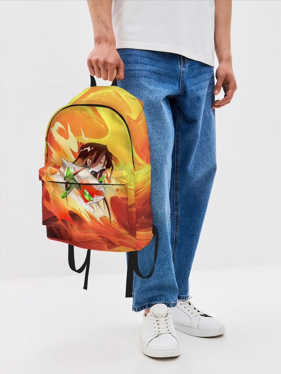 Рюкзак джинсовый / Шаман Кинг | Хао | Зик