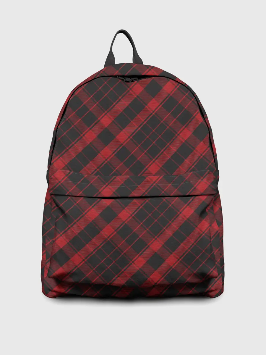 Рюкзак джинсовый / Узор в клеточку