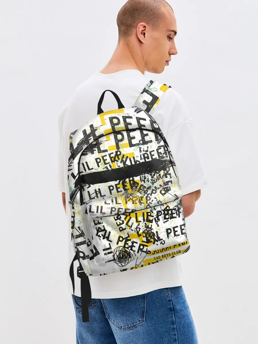 Рюкзак джинсовый / LIL PEEP Vintage Graffiti Wall