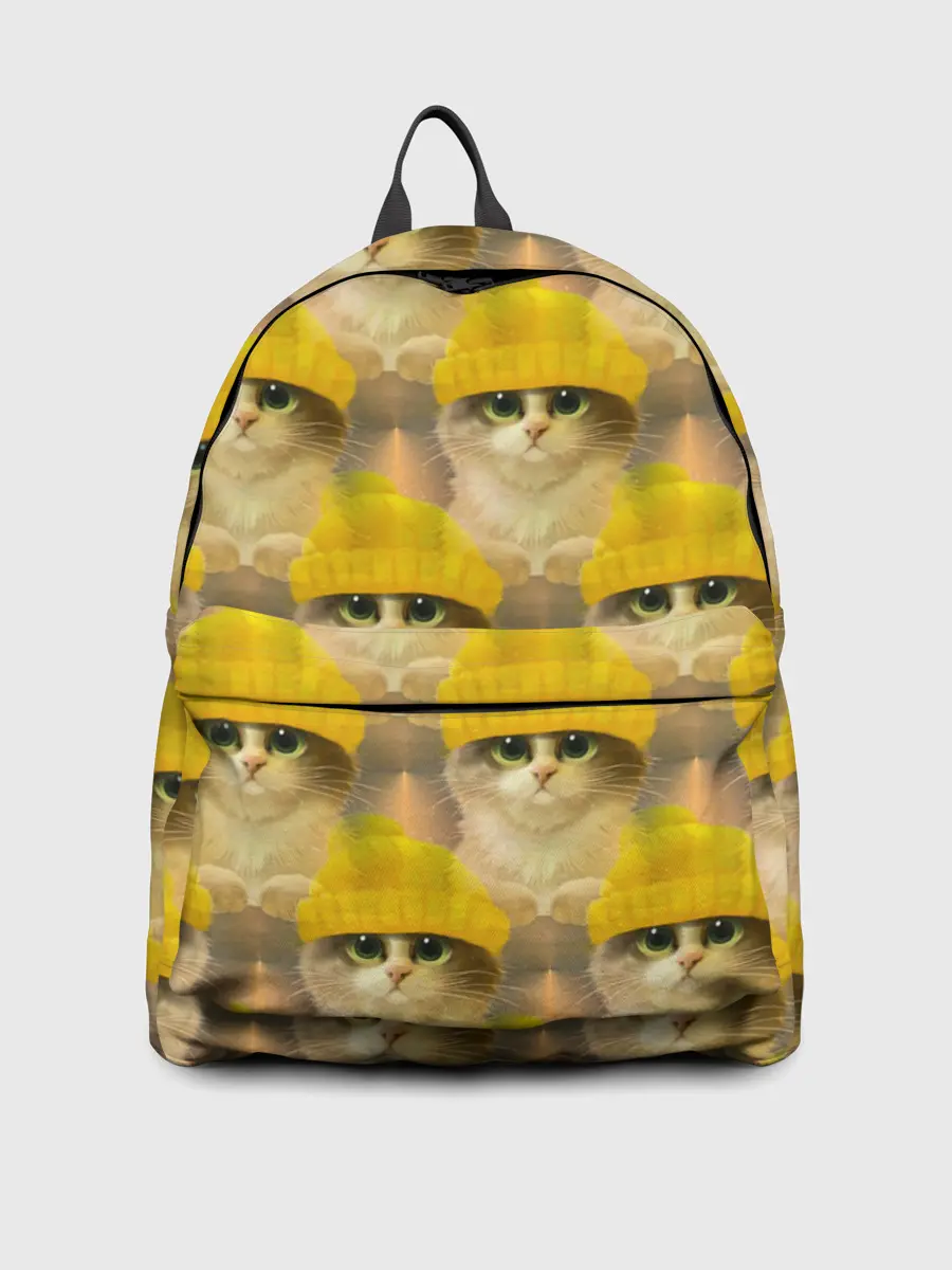 Рюкзак джинсовый / Котята