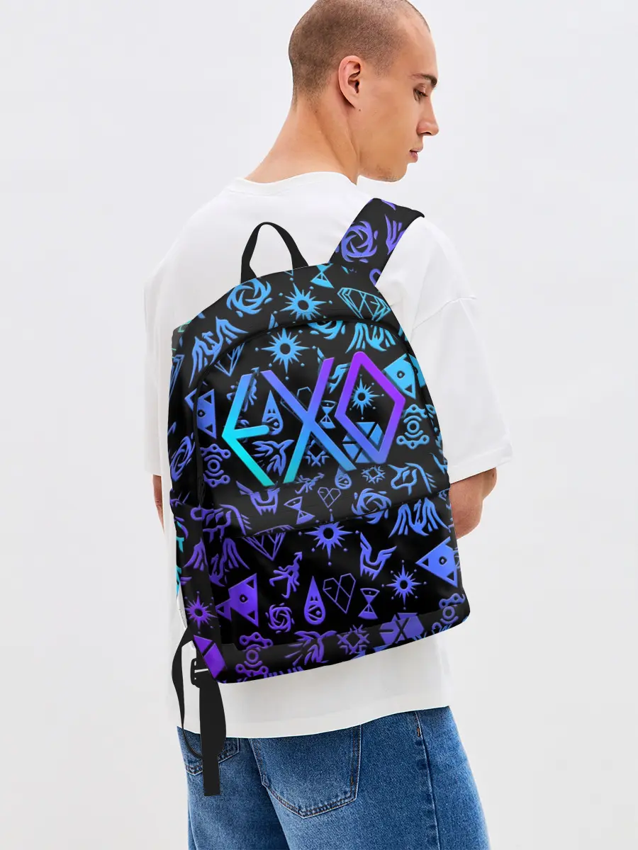 Рюкзак джинсовый / EXO K-POP | LogoBombing