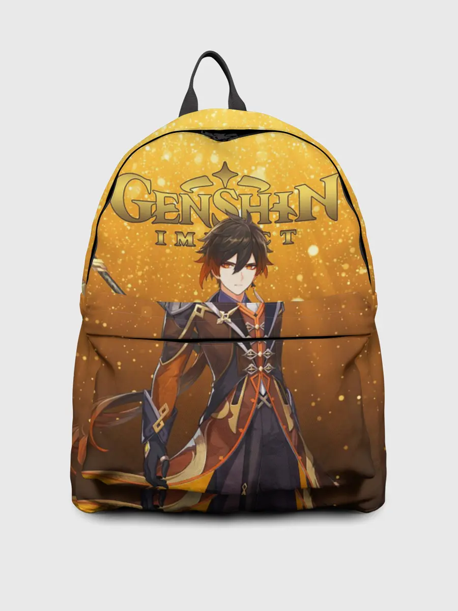 Рюкзак джинсовый / GENSHIN IMPACT ЧЖУН ЛИ
