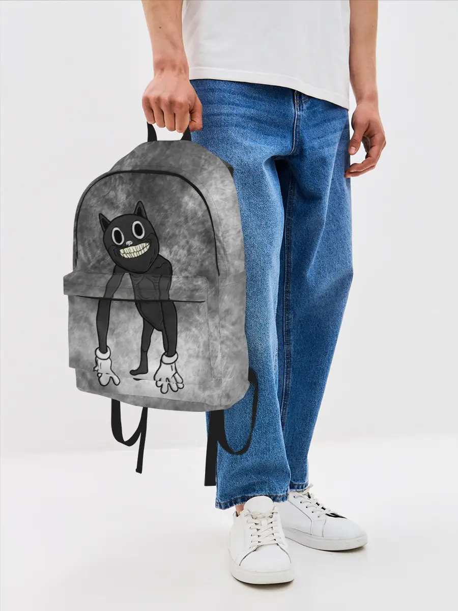 Рюкзак джинсовый / Cartoon cat