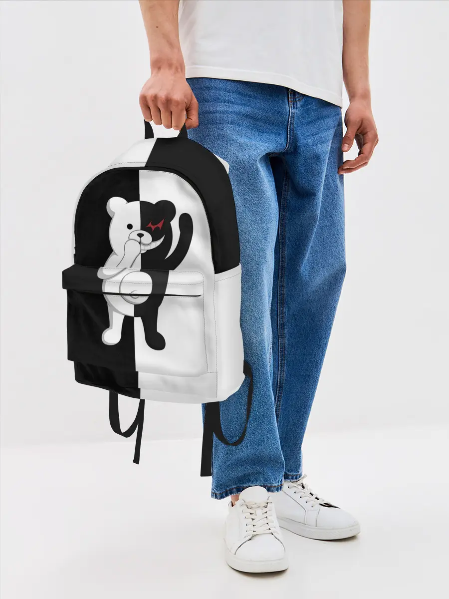 Рюкзак джинсовый / МЕДВЕДЬ МОНОКУМА