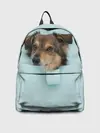 Рюкзак джинсовый / Беспородная Собака дворняга / A Dog