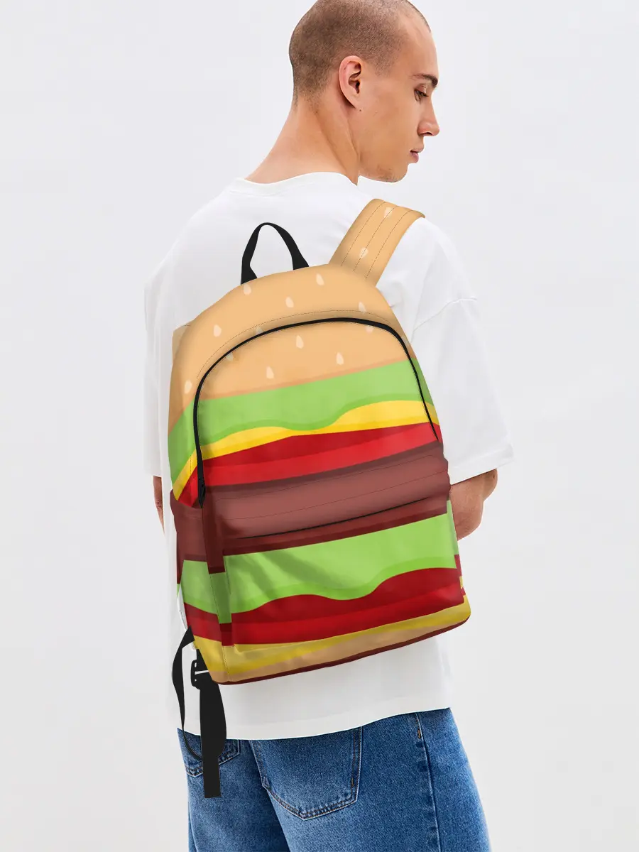 Рюкзак джинсовый / Бургер