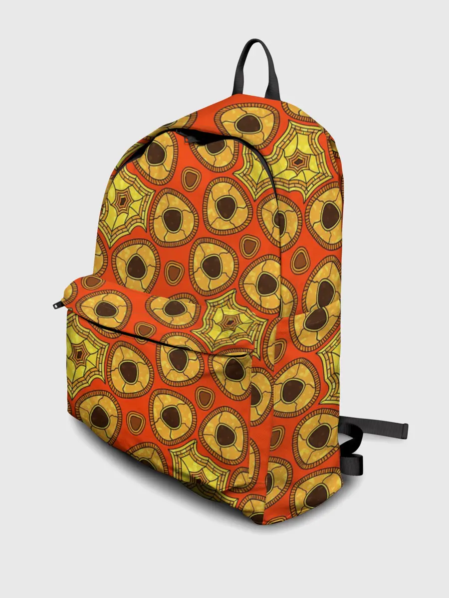 Рюкзак джинсовый / Древний африканский узор