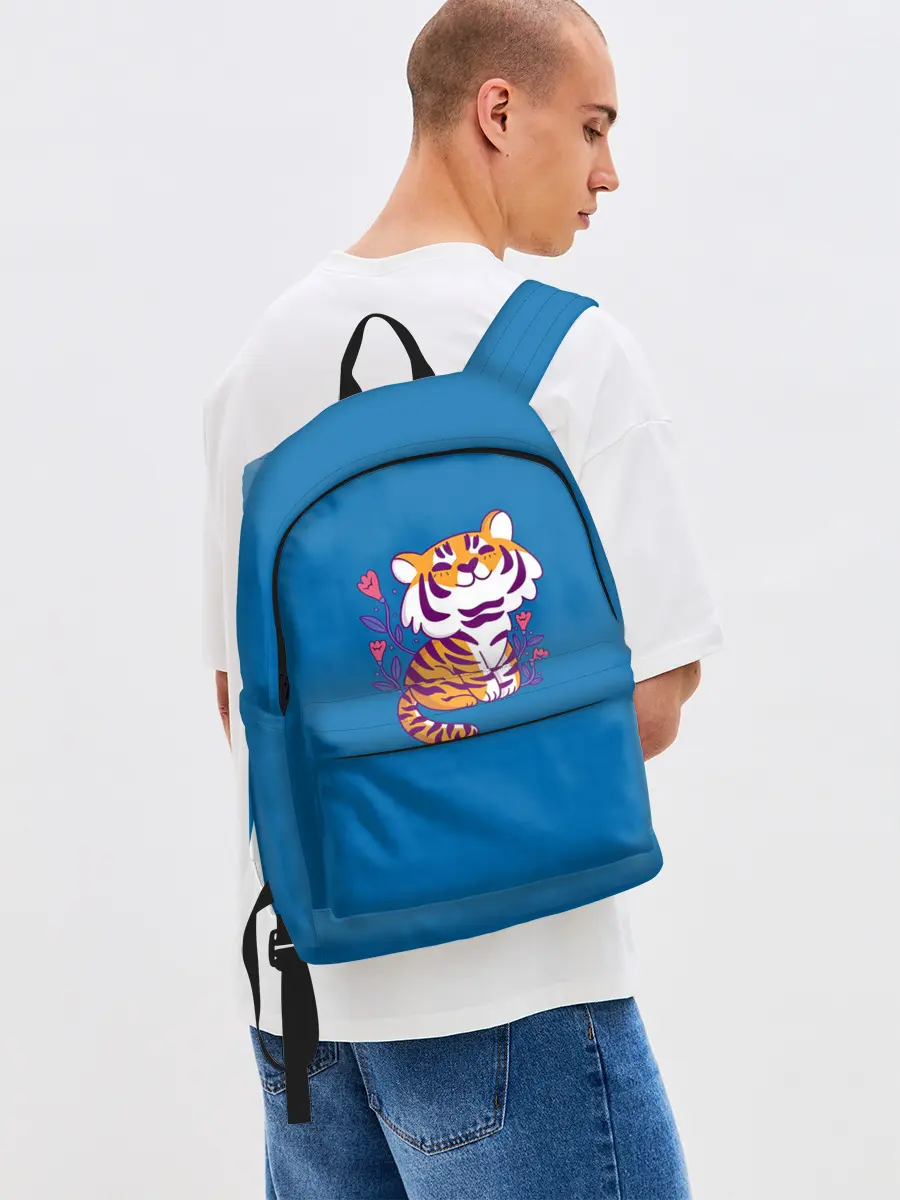 Рюкзак джинсовый / Тигр