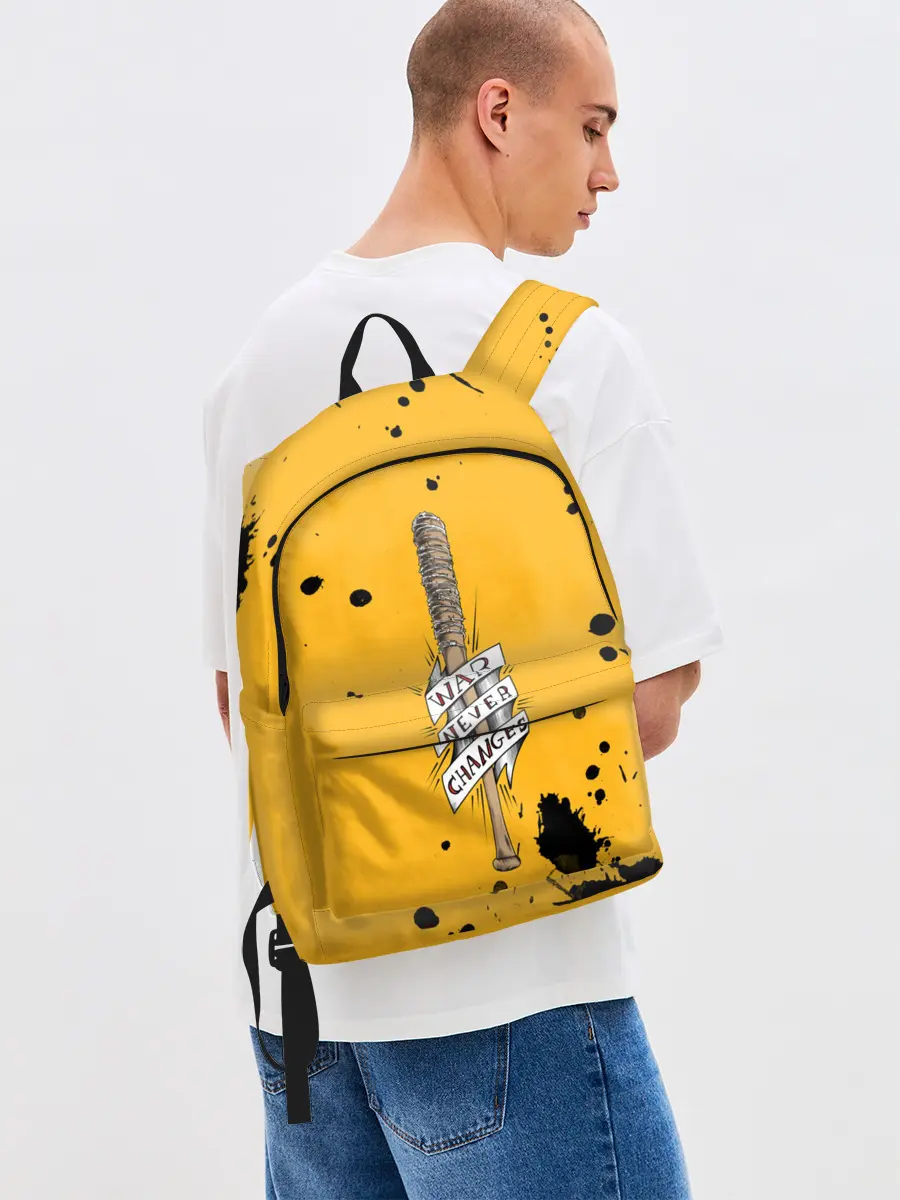 Рюкзак джинсовый / Война никогда не меняется