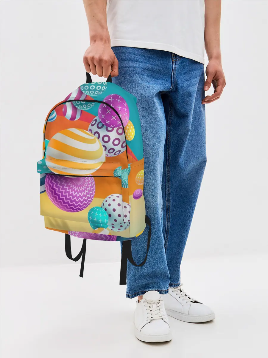 Рюкзак джинсовый / Мячики