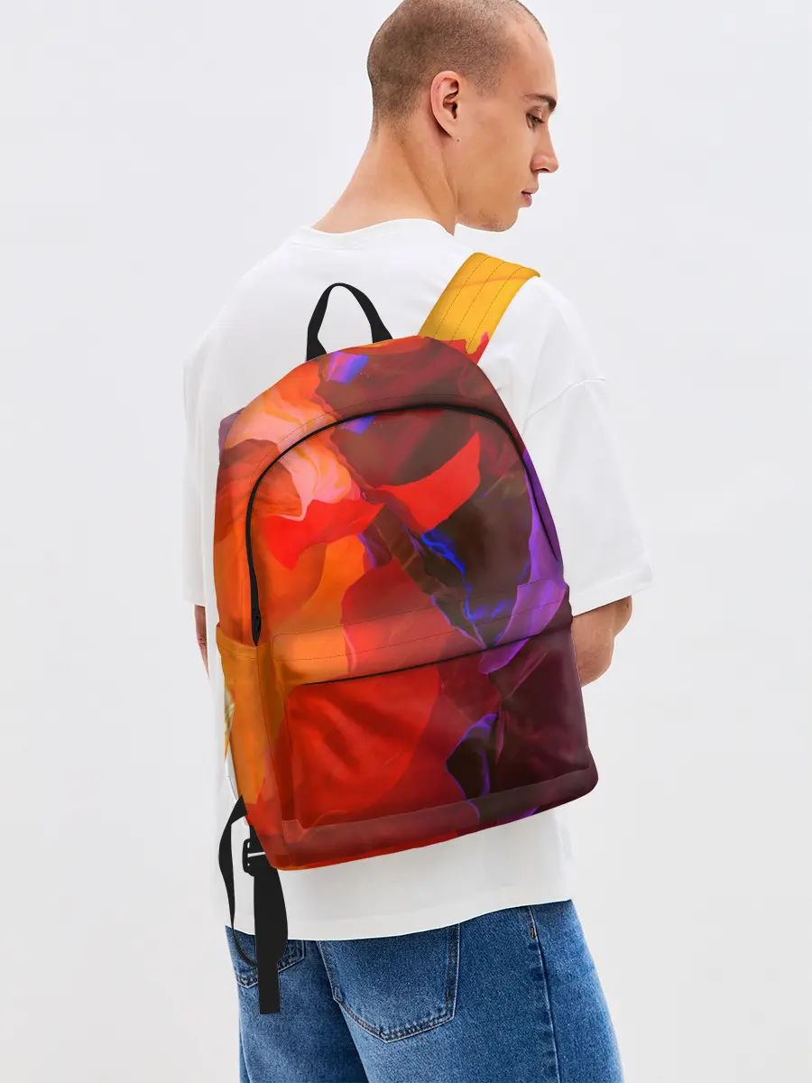 Рюкзак джинсовый / Горная абстракция