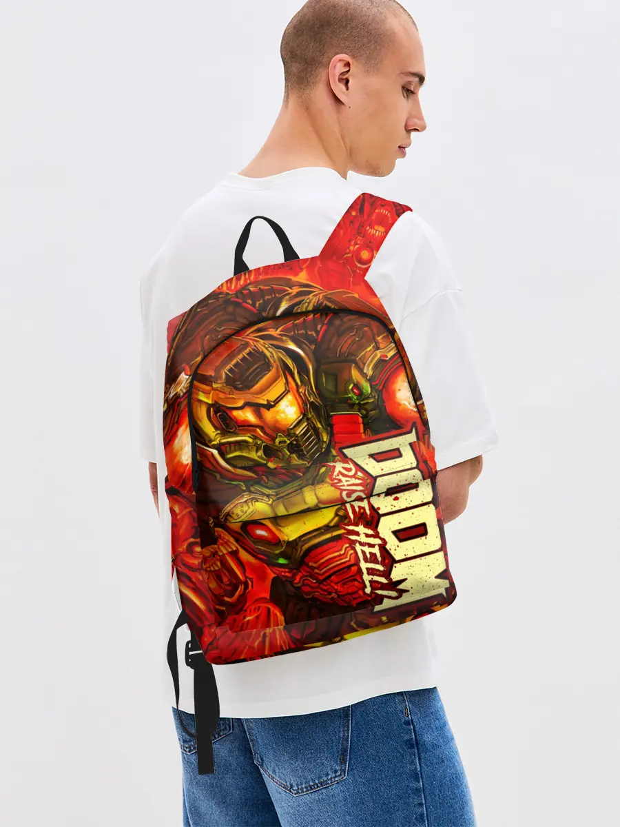 Рюкзак джинсовый / DOOM Eternal