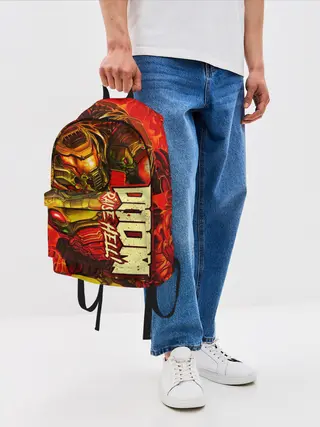 Рюкзак джинсовый / DOOM Eternal