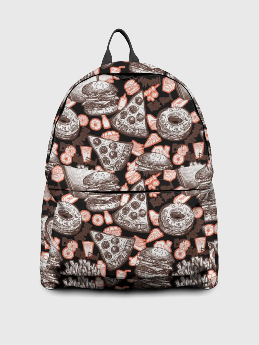 Рюкзак джинсовый / Фастфуд / Fast food