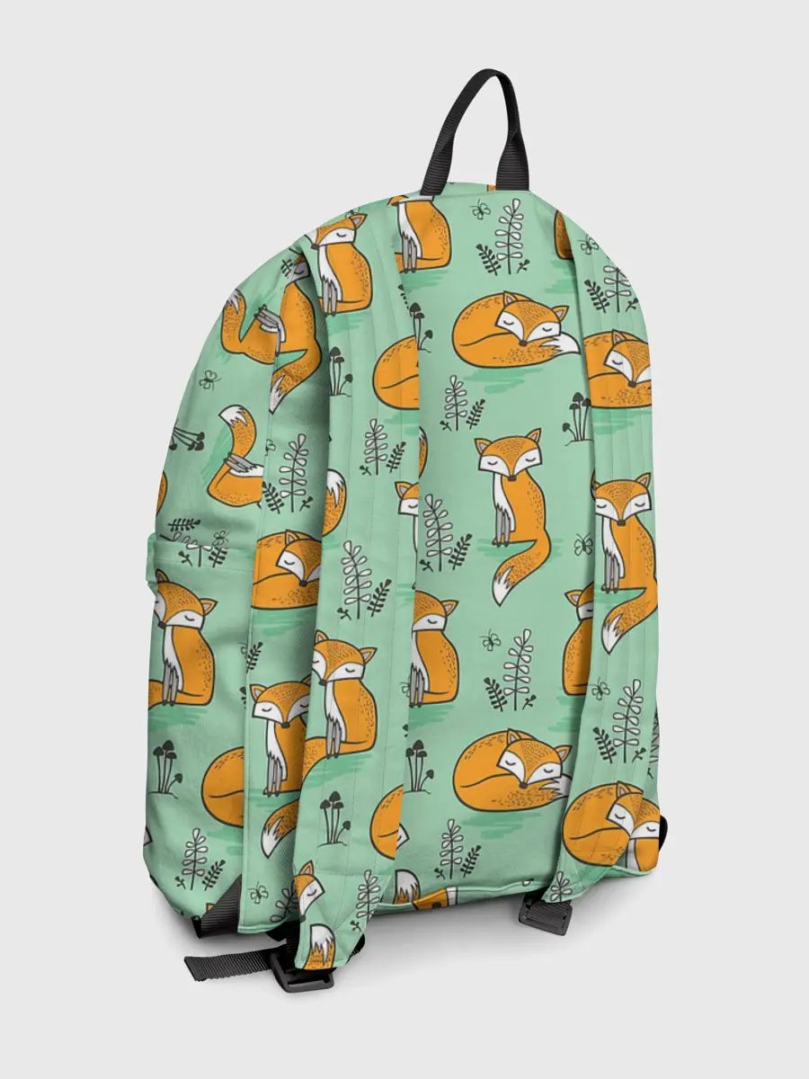 Рюкзак джинсовый / Лиса с Грибами