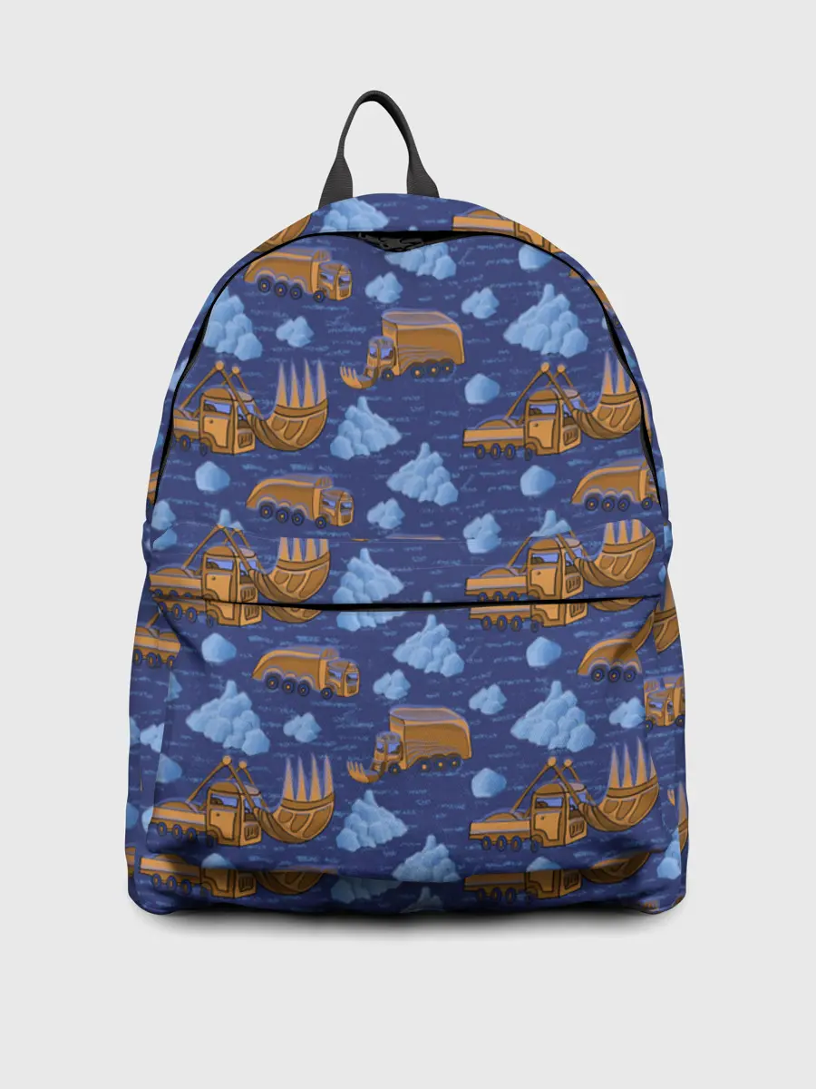 Рюкзак джинсовый / Весна, но все еще снежная.