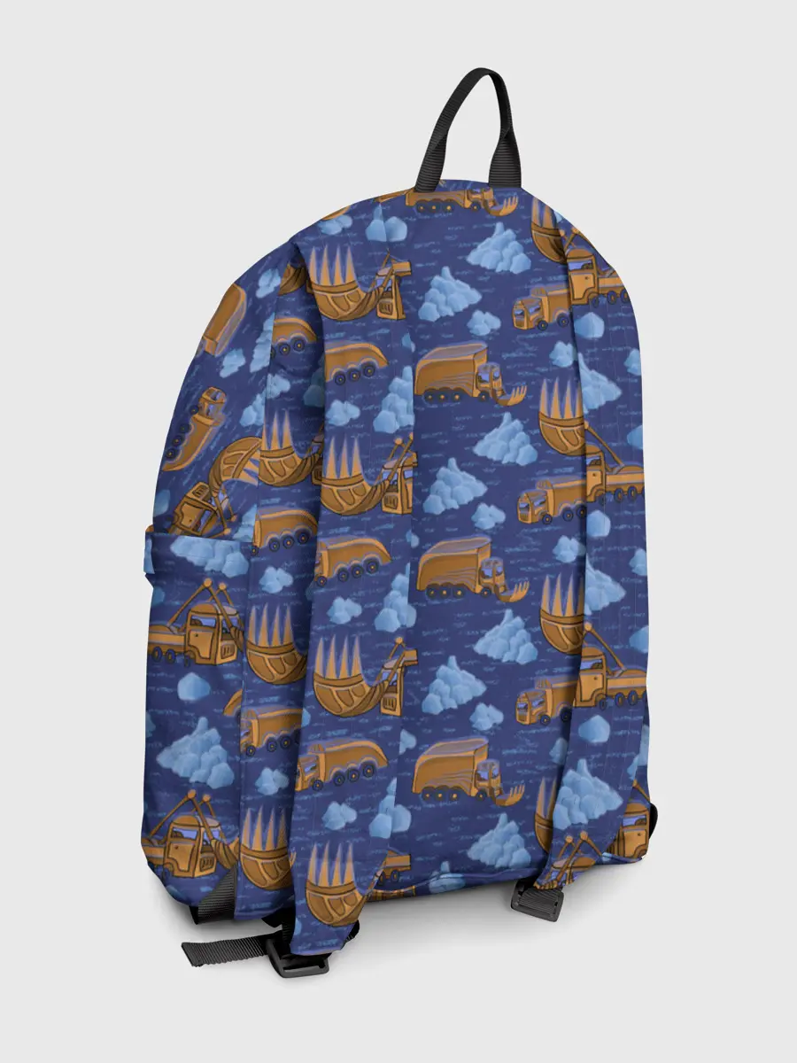 Рюкзак джинсовый / Весна, но все еще снежная.