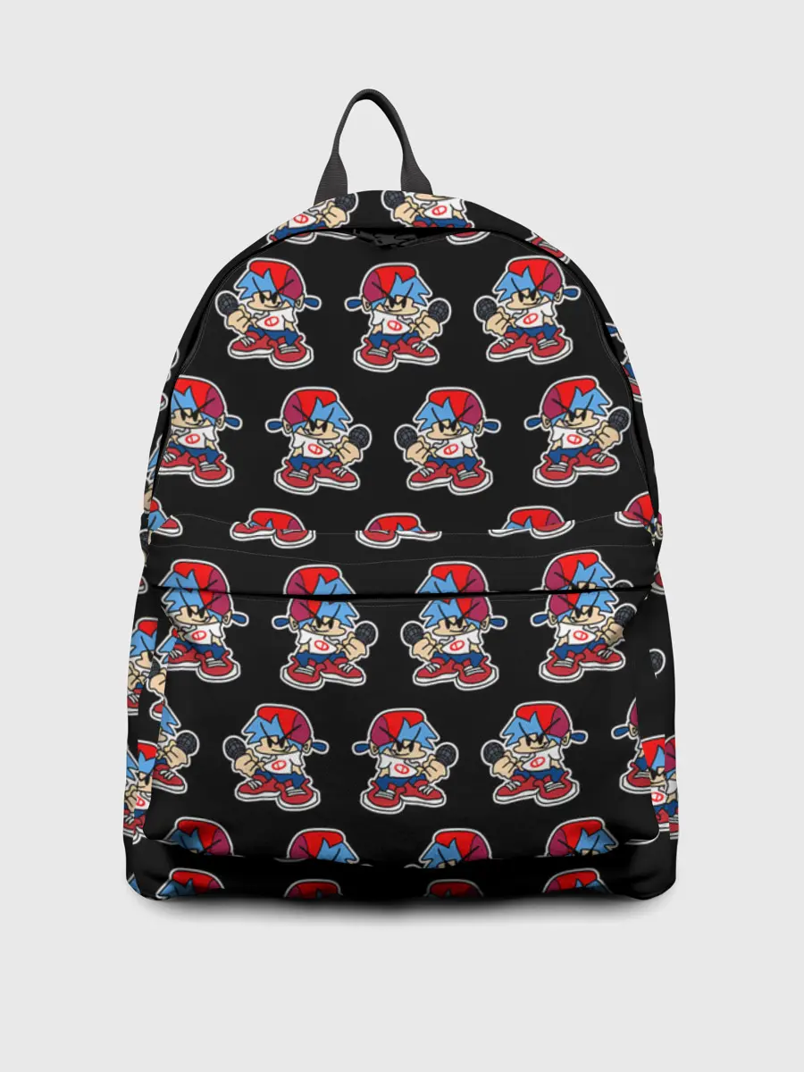 Рюкзак джинсовый / Friday Night Funkin, паттерн