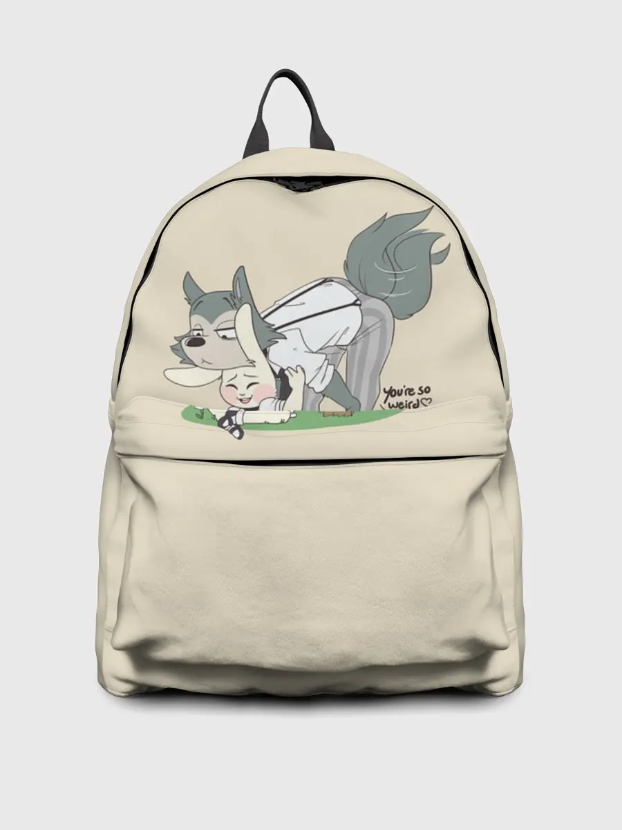 Рюкзак джинсовый / Ты очень странный!