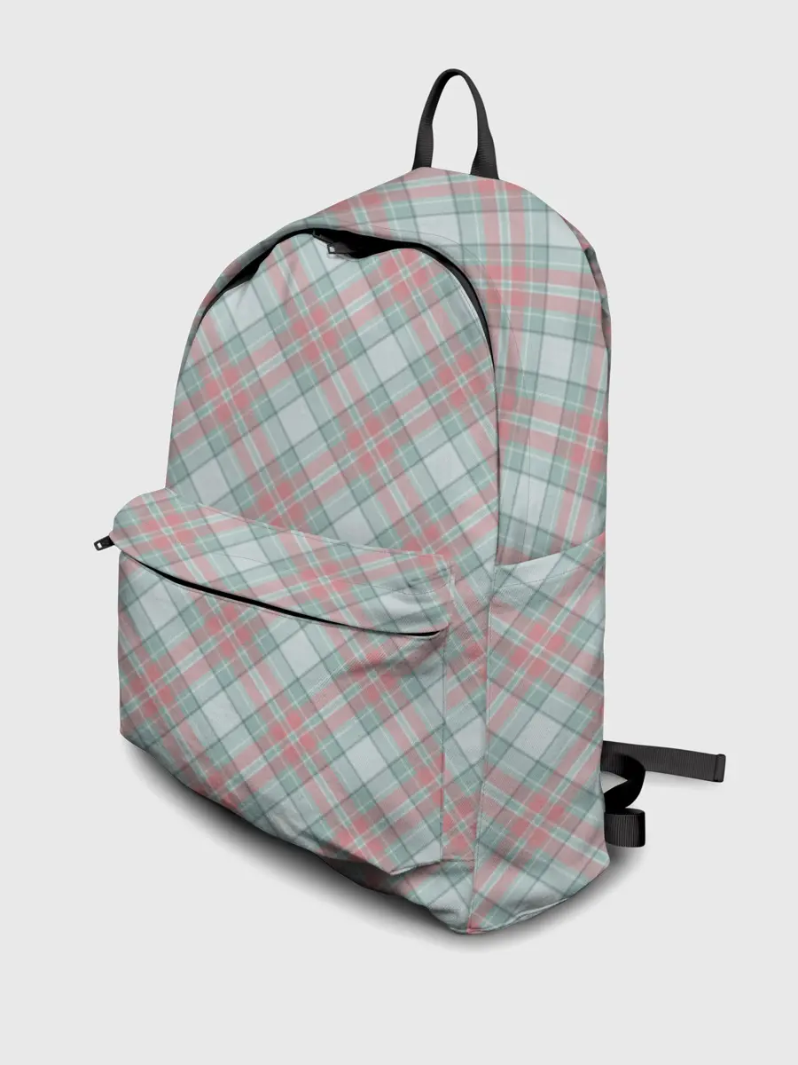 Рюкзак джинсовый / Узор в клетку