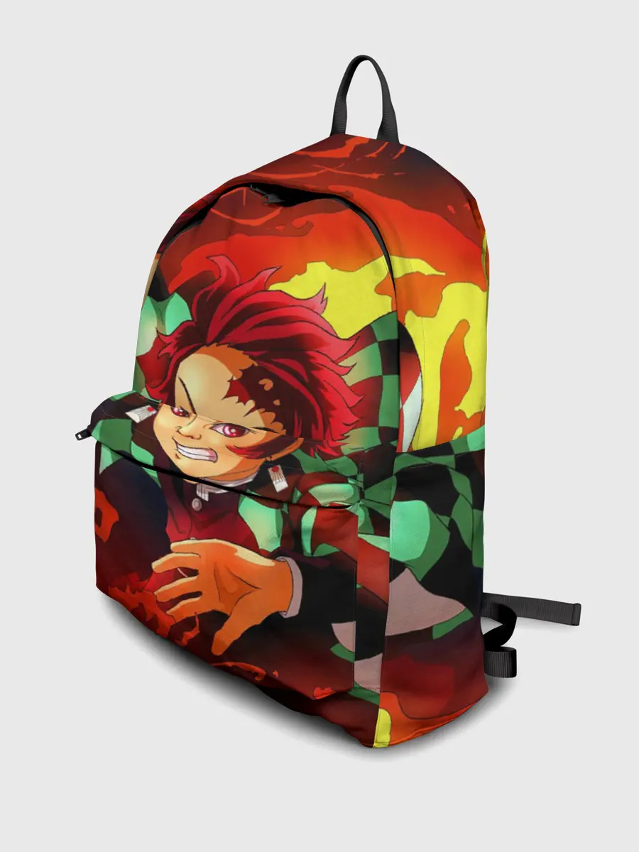 Рюкзак джинсовый / КЛИНОК РАССЕКАЮЩИЙ ДЕМОНОВ