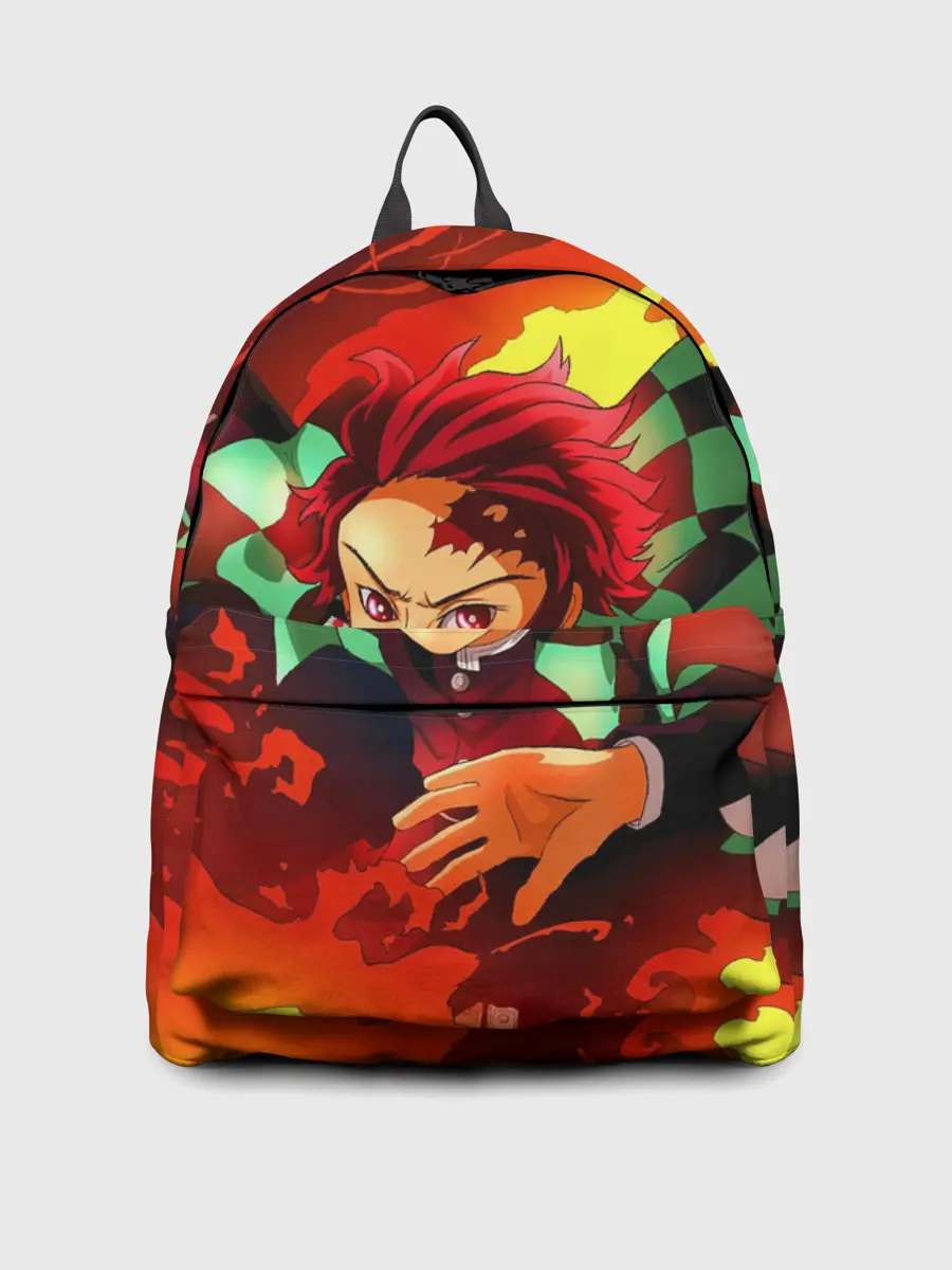 Рюкзак джинсовый / КЛИНОК РАССЕКАЮЩИЙ ДЕМОНОВ