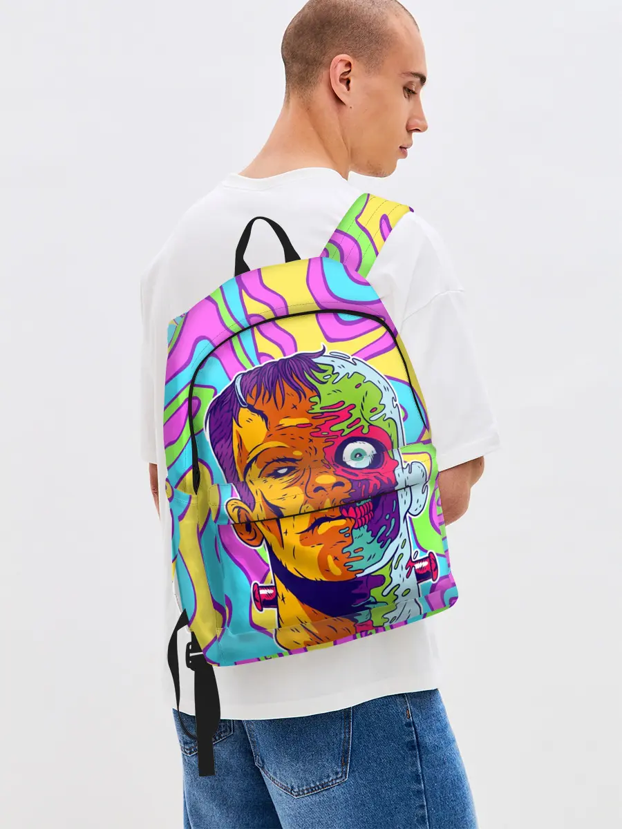 Рюкзак джинсовый / Психоделический Франкенштейн