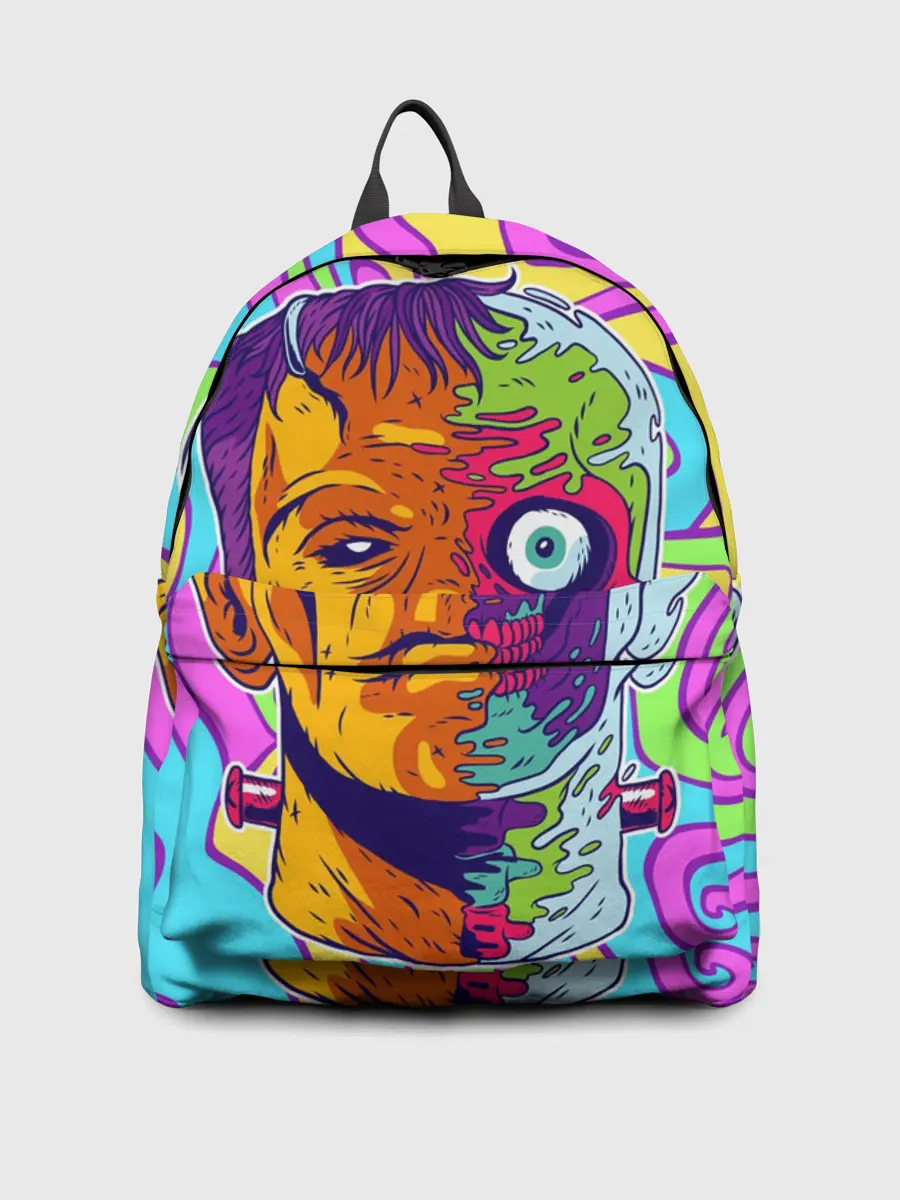 Рюкзак джинсовый / Психоделический Франкенштейн