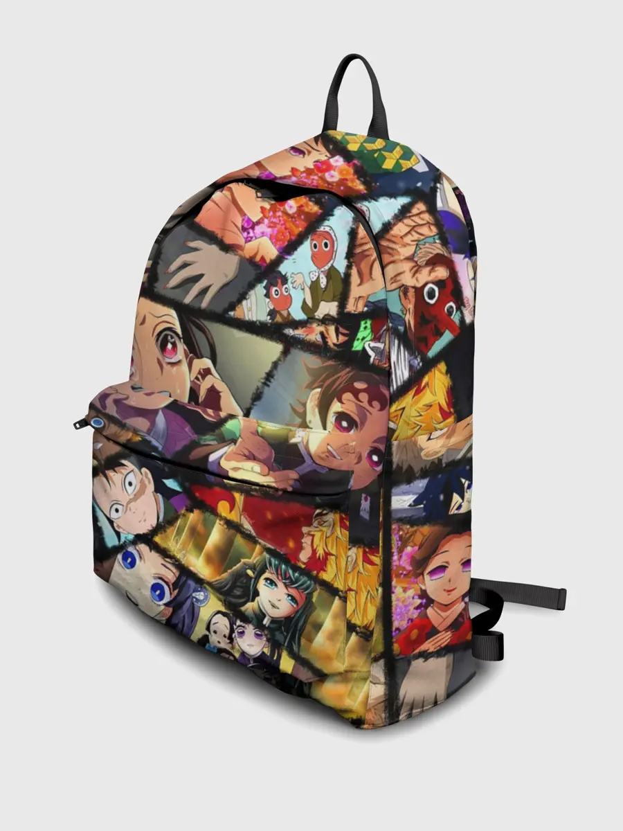 Рюкзак джинсовый / КЛИНОК РАССЕКАЮЩИЙ ДЕМОНОВ