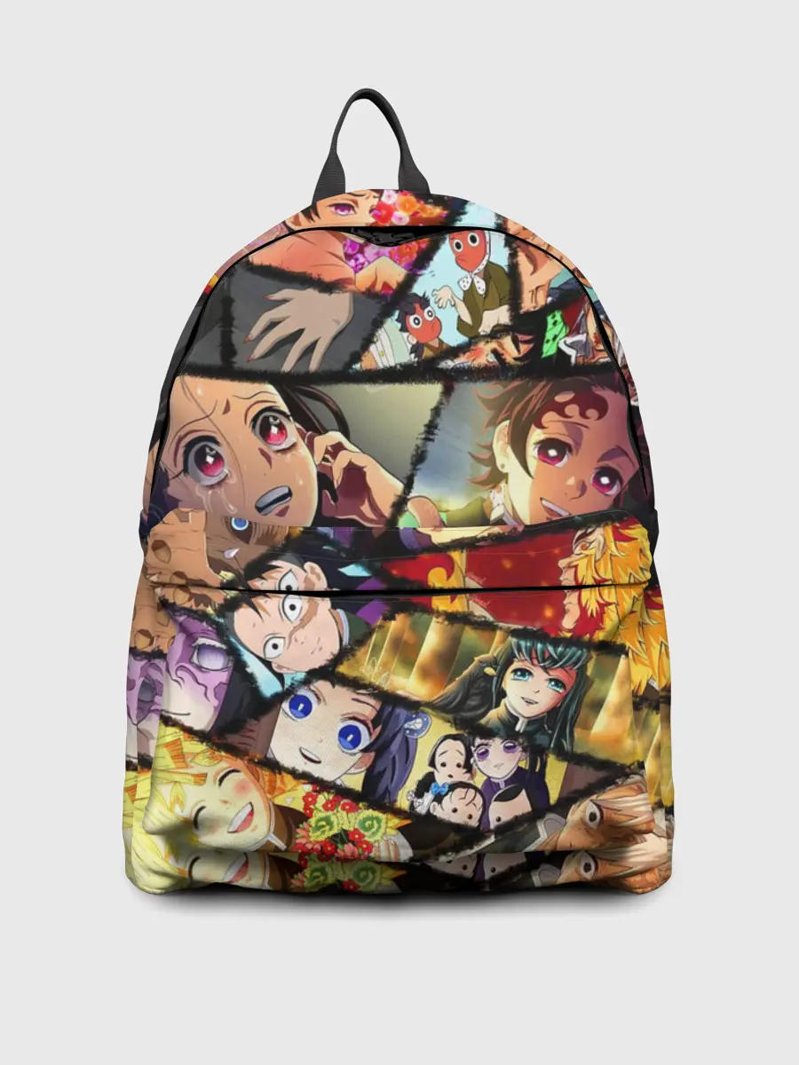 Рюкзак джинсовый / КЛИНОК РАССЕКАЮЩИЙ ДЕМОНОВ