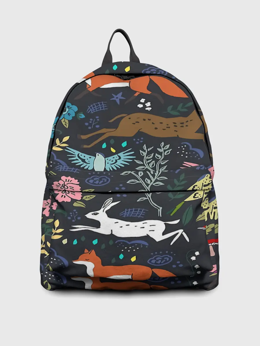 Рюкзак джинсовый / Звери и Природа