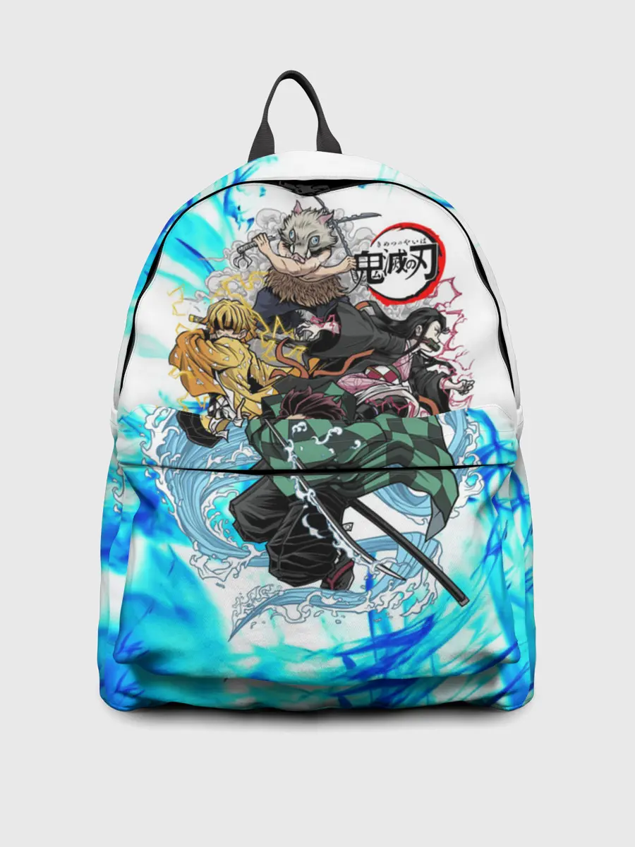 Рюкзак джинсовый / КЛИНОК РАССЕКАЮЩИЙ ДЕМОНОВ