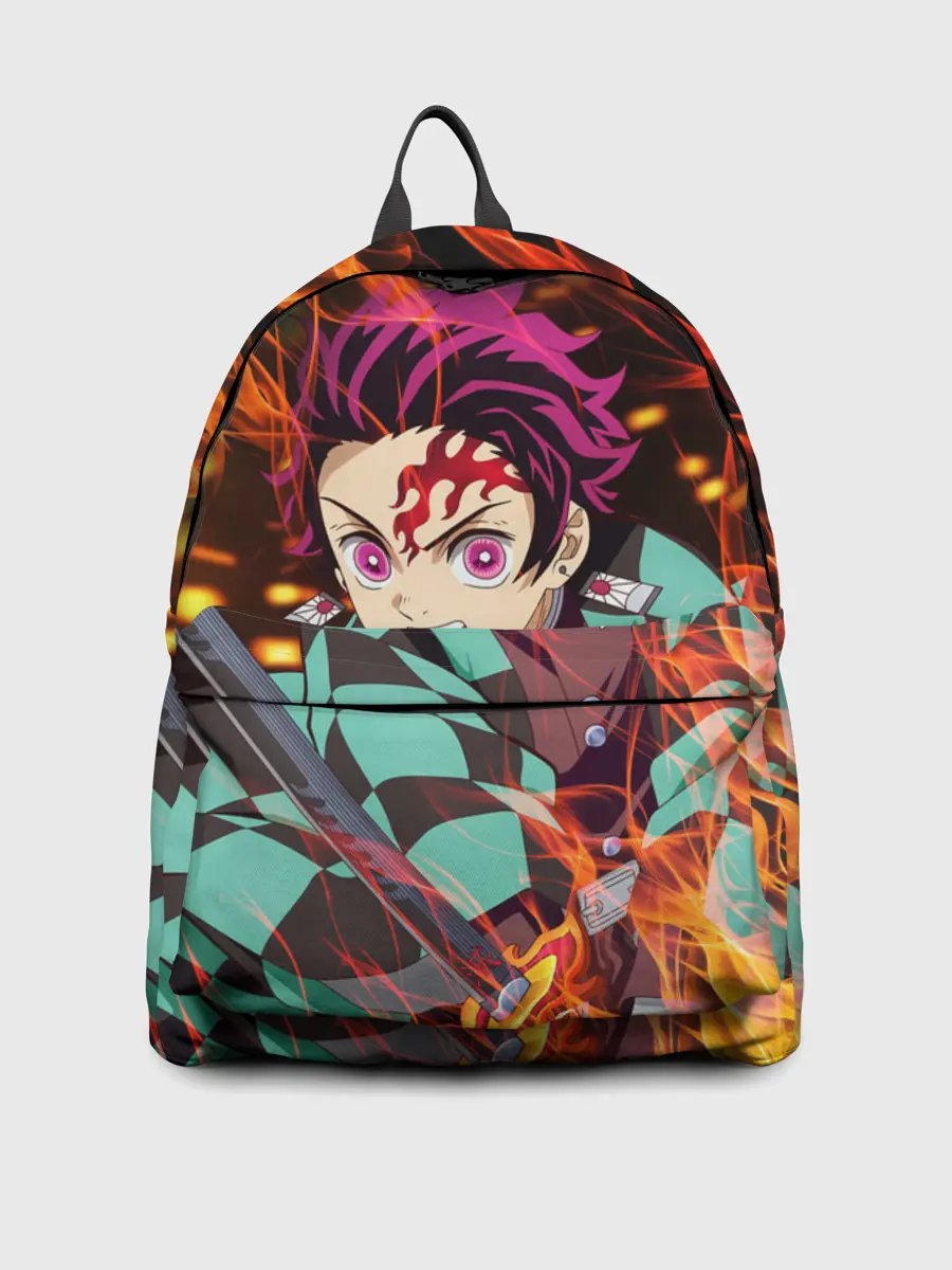 Рюкзак джинсовый / КЛИНОК РАССЕКАЮЩИЙ ДЕМОНОВ