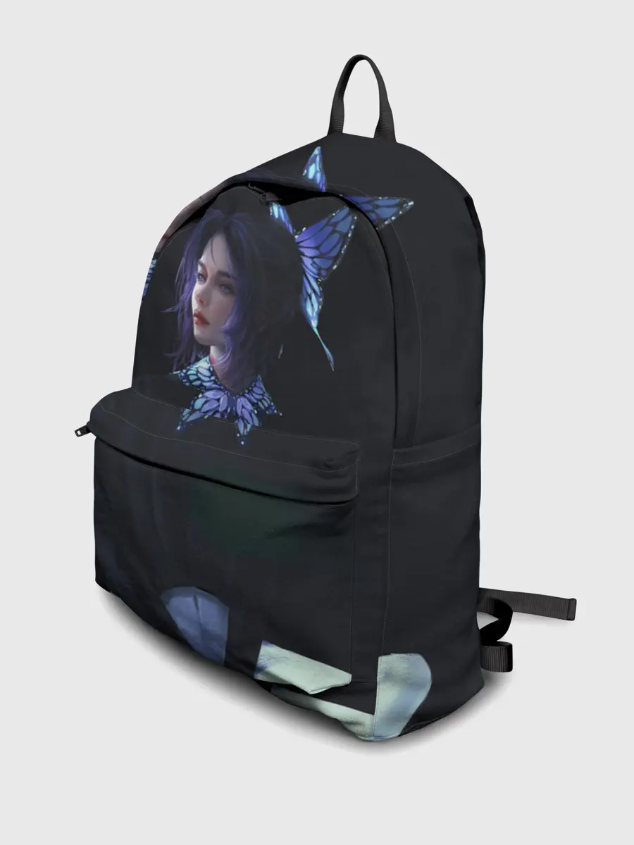 Рюкзак джинсовый / КЛИНОК РАССЕКАЮЩИЙ ДЕМОНОВ